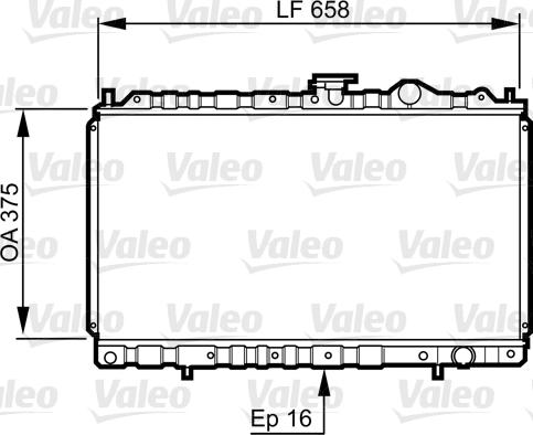 Valeo 731462 - Радіатор, охолодження двигуна autocars.com.ua