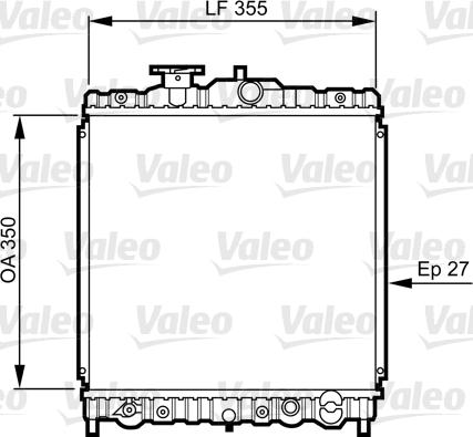 Valeo 731469 - Радиатор, охлаждение двигателя avtokuzovplus.com.ua