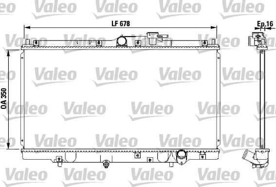 Valeo 731471 - Радіатор, охолодження двигуна autocars.com.ua