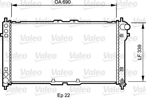 Valeo 731472 - Радіатор, охолодження двигуна autocars.com.ua