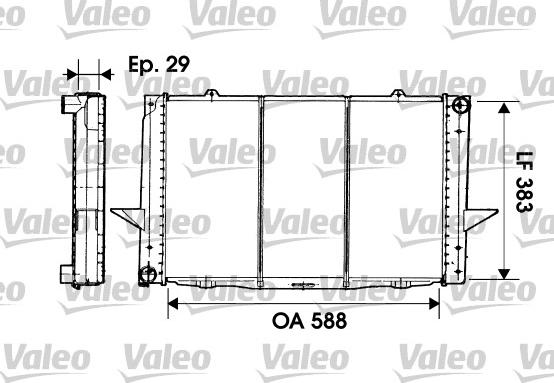 Valeo 731477 - Радіатор, охолодження двигуна autocars.com.ua