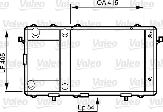 Valeo 731491 - Радіатор, охолодження двигуна autocars.com.ua