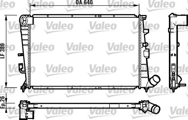 Valeo 731496 - Радіатор, охолодження двигуна autocars.com.ua