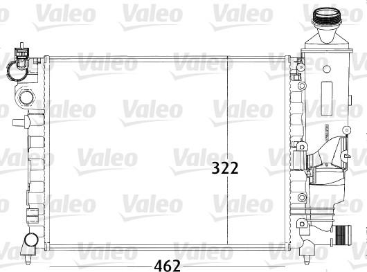 Valeo 731498 - Радіатор, охолодження двигуна autocars.com.ua