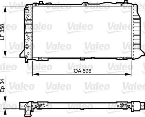 Valeo 731501 - Радіатор, охолодження двигуна autocars.com.ua