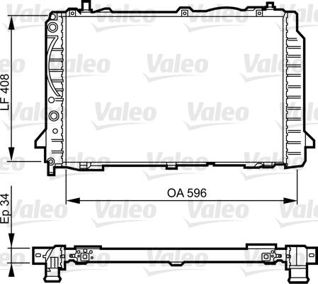 Valeo 731503 - Радіатор, охолодження двигуна autocars.com.ua