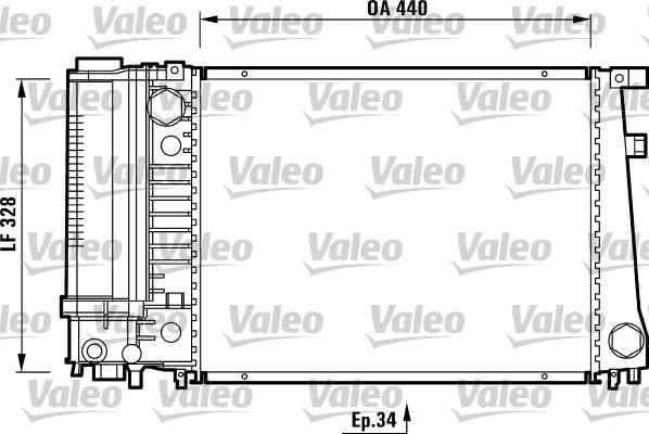 Valeo 731510 - Радіатор, охолодження двигуна autocars.com.ua