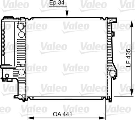 Valeo 731512 - Радиатор, охлаждение двигателя autodnr.net