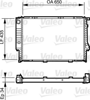 Valeo 731523 - Радіатор, охолодження двигуна autocars.com.ua