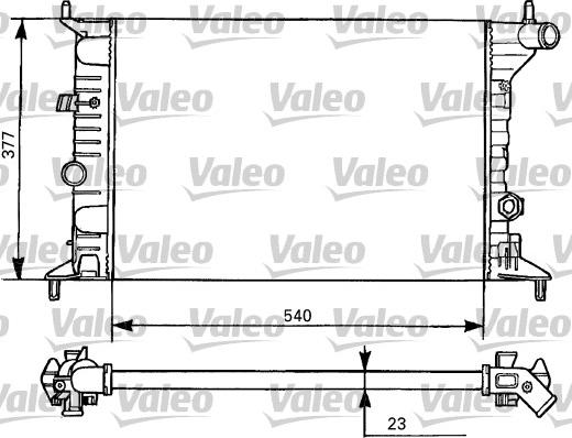 Valeo 731525 - Радіатор, охолодження двигуна autocars.com.ua