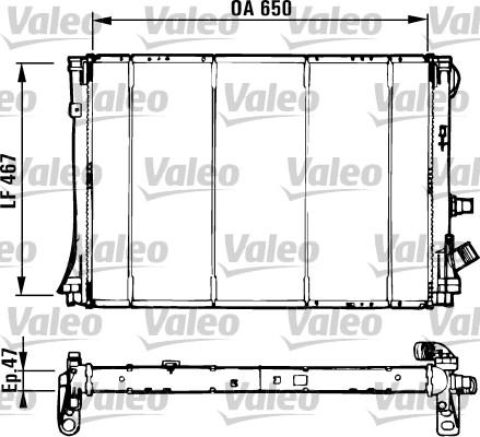 Valeo 731529 - Радіатор, охолодження двигуна autocars.com.ua