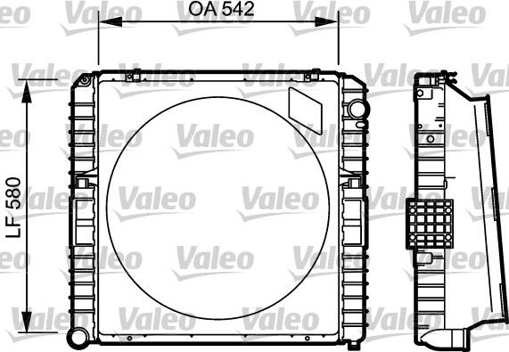 Valeo 731535 - Радіатор, охолодження двигуна autocars.com.ua