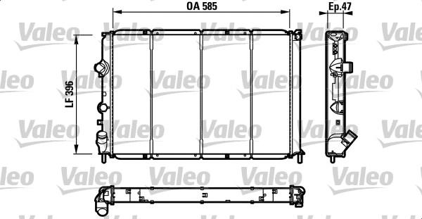 Valeo 731538 - Радіатор, охолодження двигуна autocars.com.ua