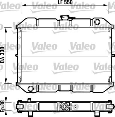 Valeo 731539 - Радіатор, охолодження двигуна autocars.com.ua