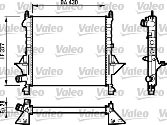 Valeo 731552 - Радіатор, охолодження двигуна autocars.com.ua