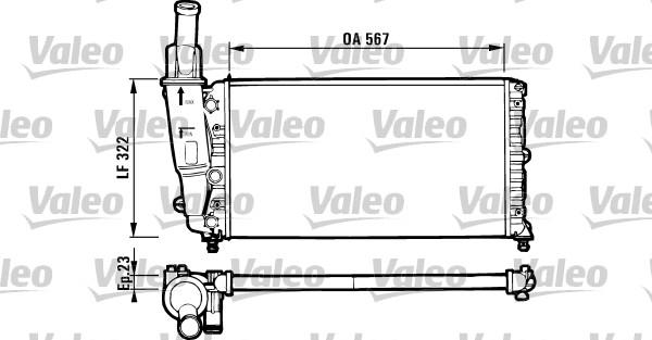 Valeo 731562 - Радіатор, охолодження двигуна autocars.com.ua