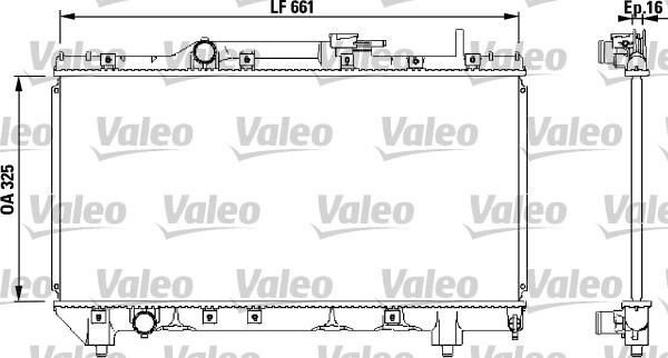 Valeo 731565 - Радиатор, охлаждение двигателя avtokuzovplus.com.ua