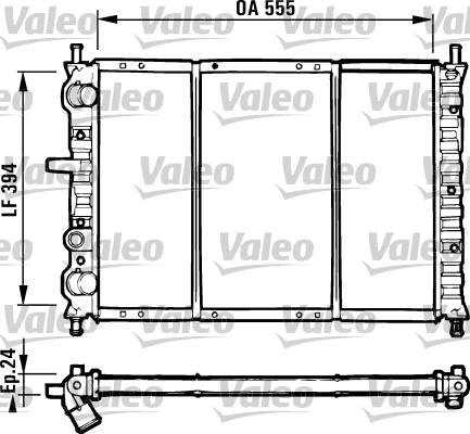 Valeo 731581 - Радіатор, охолодження двигуна autocars.com.ua