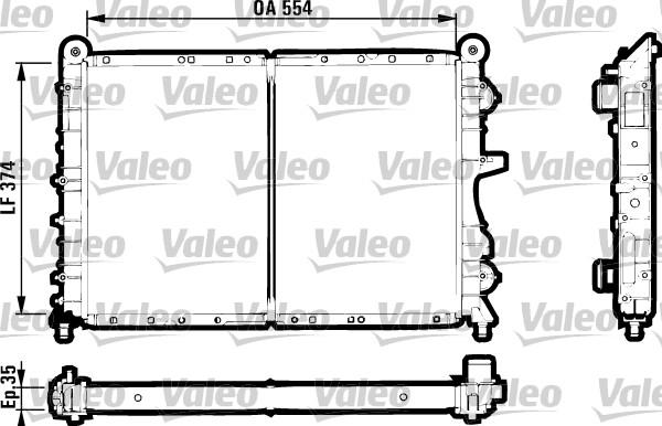 Valeo 731589 - Радіатор, охолодження двигуна autocars.com.ua