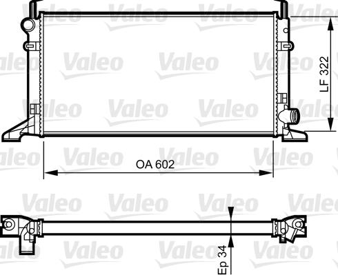 Valeo 731594 - Радіатор, охолодження двигуна autocars.com.ua