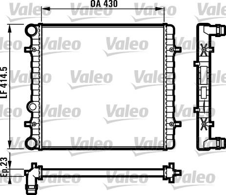 Valeo 731607 - Радиатор, охлаждение двигателя autodnr.net