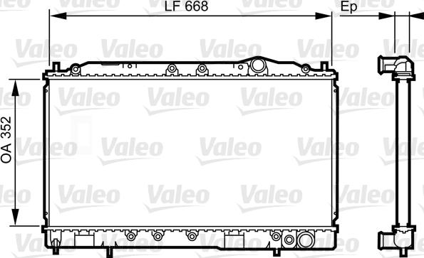 Valeo 731639 - Радіатор, охолодження двигуна autocars.com.ua