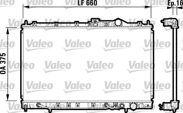 Valeo 731648 - Радіатор, охолодження двигуна autocars.com.ua