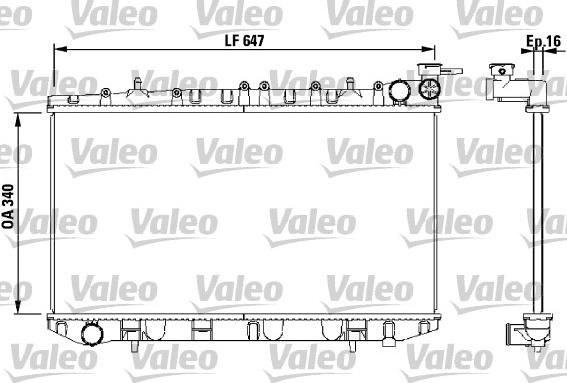 Valeo 731659 - Радіатор, охолодження двигуна autocars.com.ua