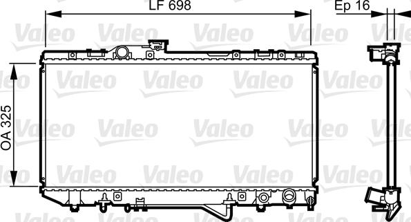 Valeo 731694 - Радіатор, охолодження двигуна autocars.com.ua