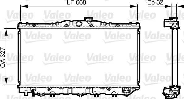 Valeo 731698 - Радіатор, охолодження двигуна autocars.com.ua