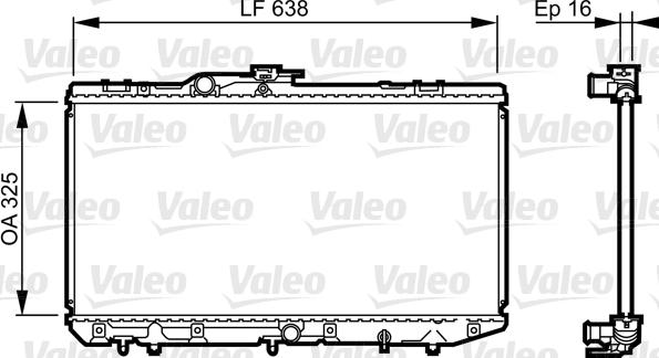 Valeo 731713 - Радіатор, охолодження двигуна autocars.com.ua