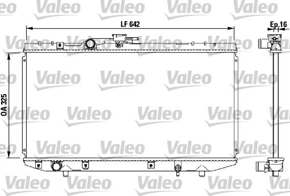 Valeo 731714 - Радіатор, охолодження двигуна autocars.com.ua