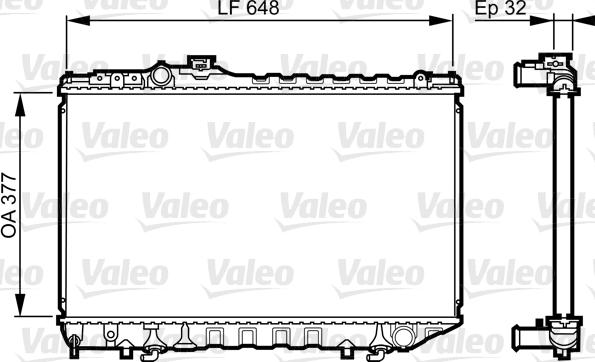 Valeo 731716 - Радіатор, охолодження двигуна autocars.com.ua