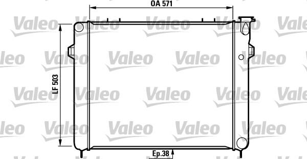 Valeo 731719 - Радіатор, охолодження двигуна autocars.com.ua