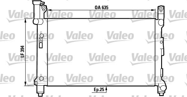 Valeo 731720 - Радіатор, охолодження двигуна autocars.com.ua