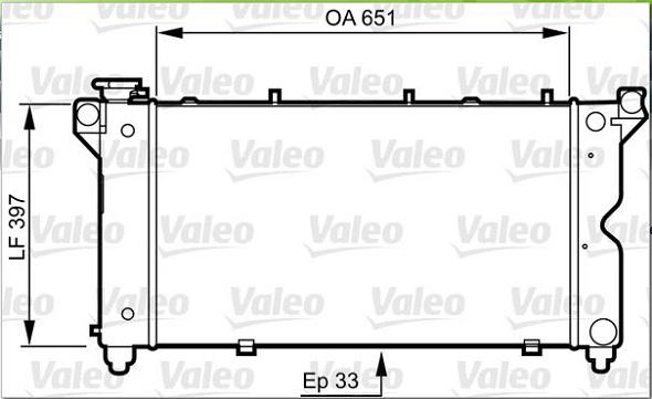 Valeo 731723 - Радіатор, охолодження двигуна autocars.com.ua