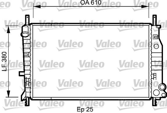 Valeo 731724 - Радіатор, охолодження двигуна autocars.com.ua