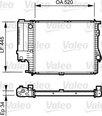 Valeo 731725 - Радиатор, охлаждение двигателя autodnr.net