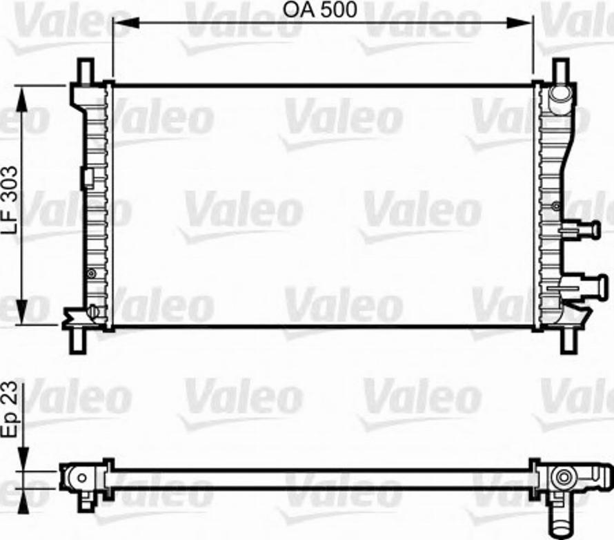 Valeo 731734 - Радиатор, охлаждение двигателя autodnr.net