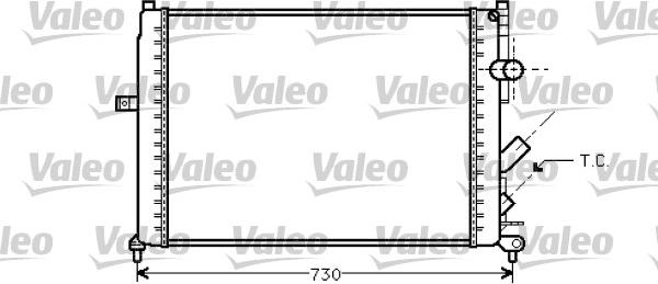 Valeo 731738 - Радіатор, охолодження двигуна autocars.com.ua