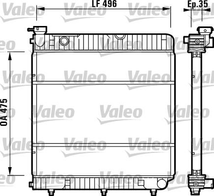 Valeo 731741 - Радіатор, охолодження двигуна autocars.com.ua