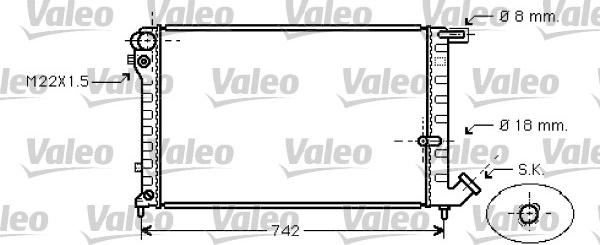 Valeo 731752 - Радиатор, охлаждение двигателя avtokuzovplus.com.ua