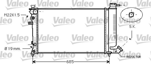 Valeo 731754 - Радиатор, охлаждение двигателя autodnr.net