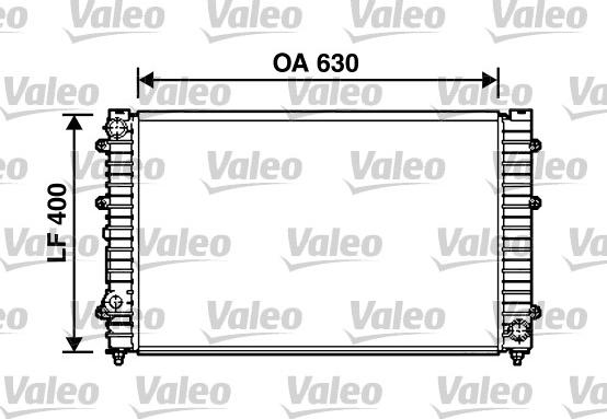 Valeo 731758 - Радіатор, охолодження двигуна autocars.com.ua