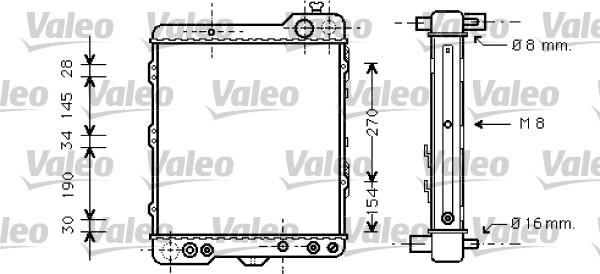 Valeo 731760 - Радіатор, охолодження двигуна autocars.com.ua