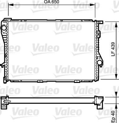 Valeo 731764 - Радіатор, охолодження двигуна autocars.com.ua