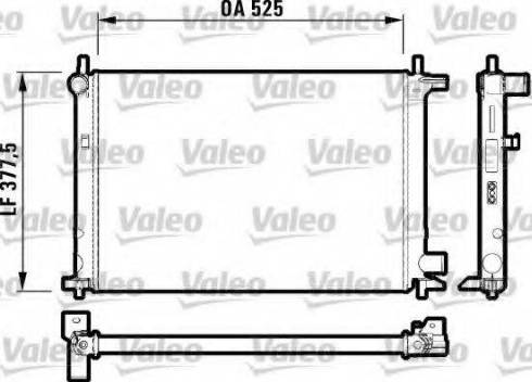 Valeo 731770 - Радіатор, охолодження двигуна autocars.com.ua