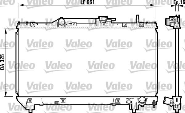 Valeo 731831 - Радіатор, охолодження двигуна autocars.com.ua