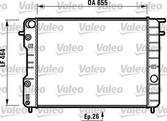 Valeo 731840 - Радіатор, охолодження двигуна autocars.com.ua