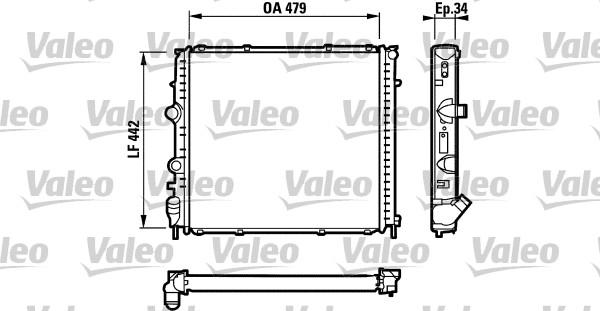 Valeo 731910 - Радіатор, охолодження двигуна autocars.com.ua